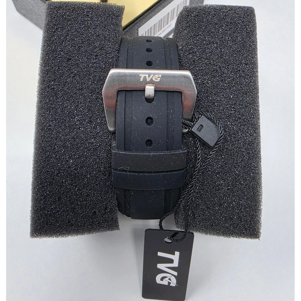 TVG Military‎ Style Black Watch Water Resistant Mens
