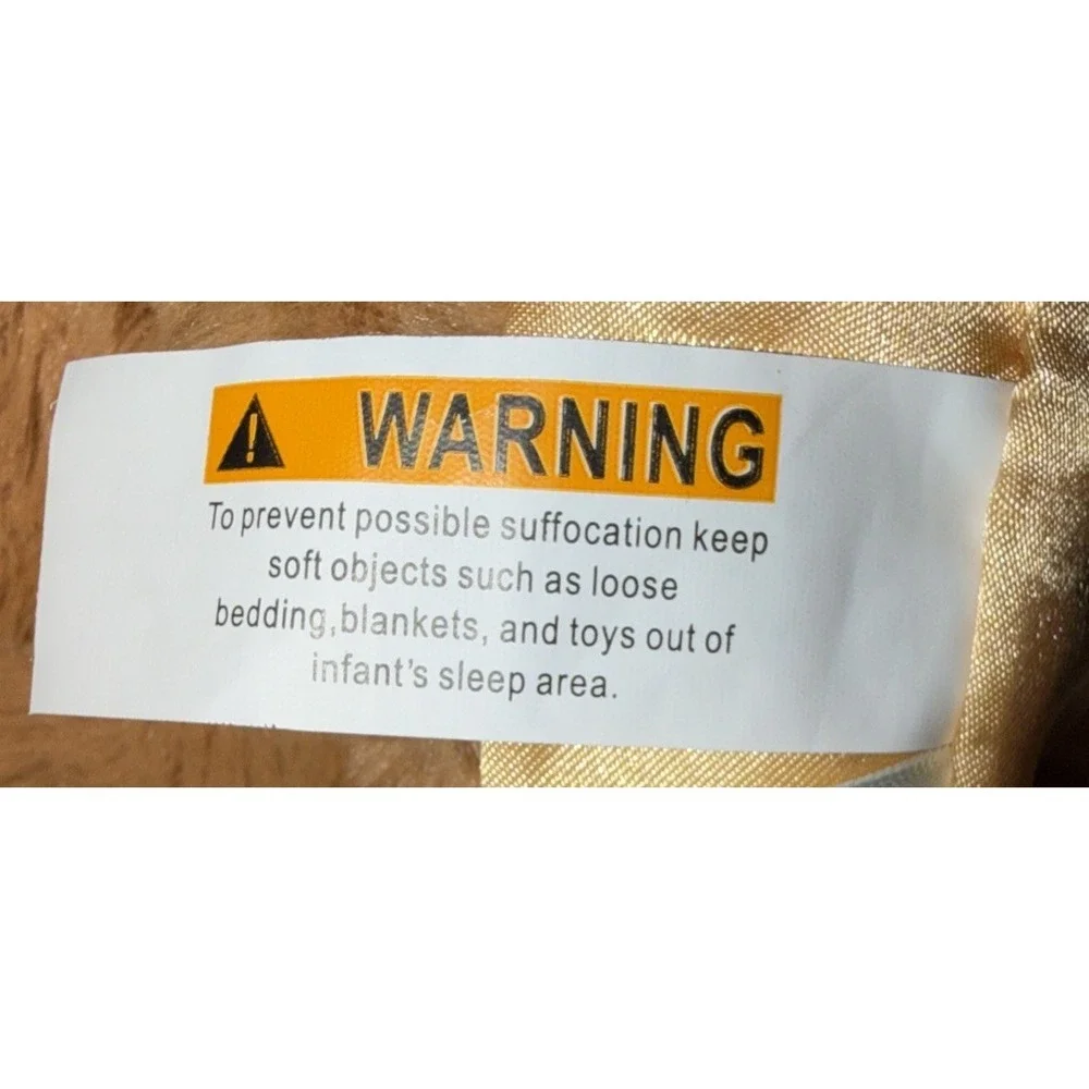 Cloud‎ Island Brown Puppy Dog Security Blanket Lovey Satin Trim Fuzzy Plush New