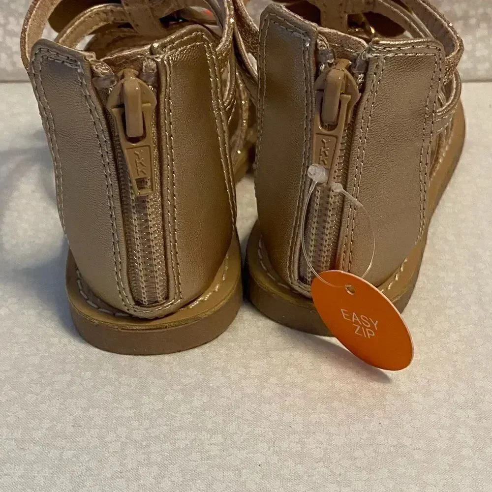 Jumping Beans Girls Enchanted Bow Gladiator Sandals - Rose Gold