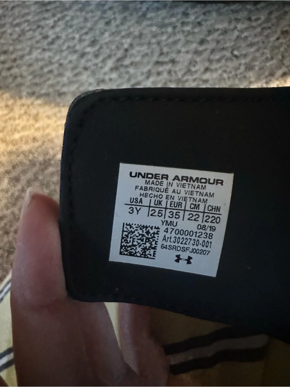 Under Armour youth slide