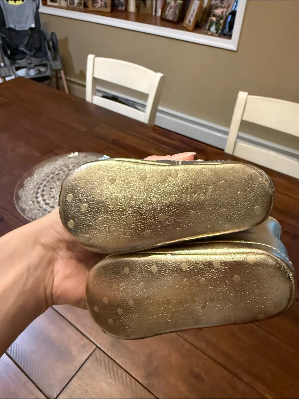 Janie and Jack Metallic Gold Cowboy Booties - 12-18M NWOT