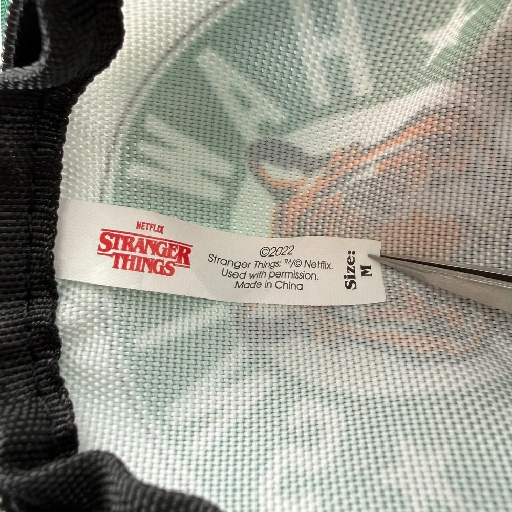 Stranger Things‎ Hawkins High School Dog Backpack Harness Size Medium Poop Bag