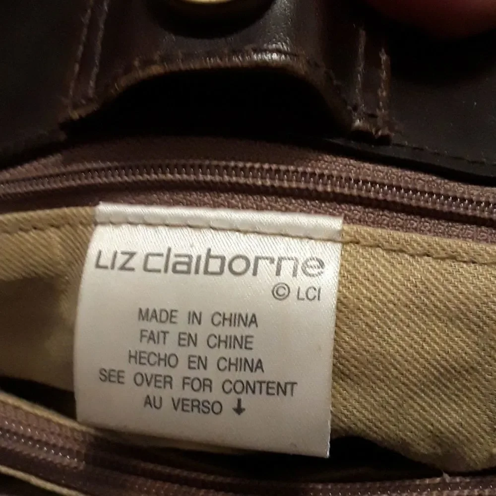 Liz Claiborne Tan and Brown Large Purse