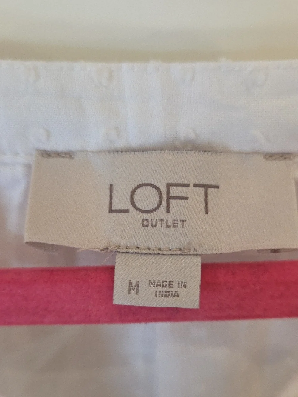 LOFT white puff