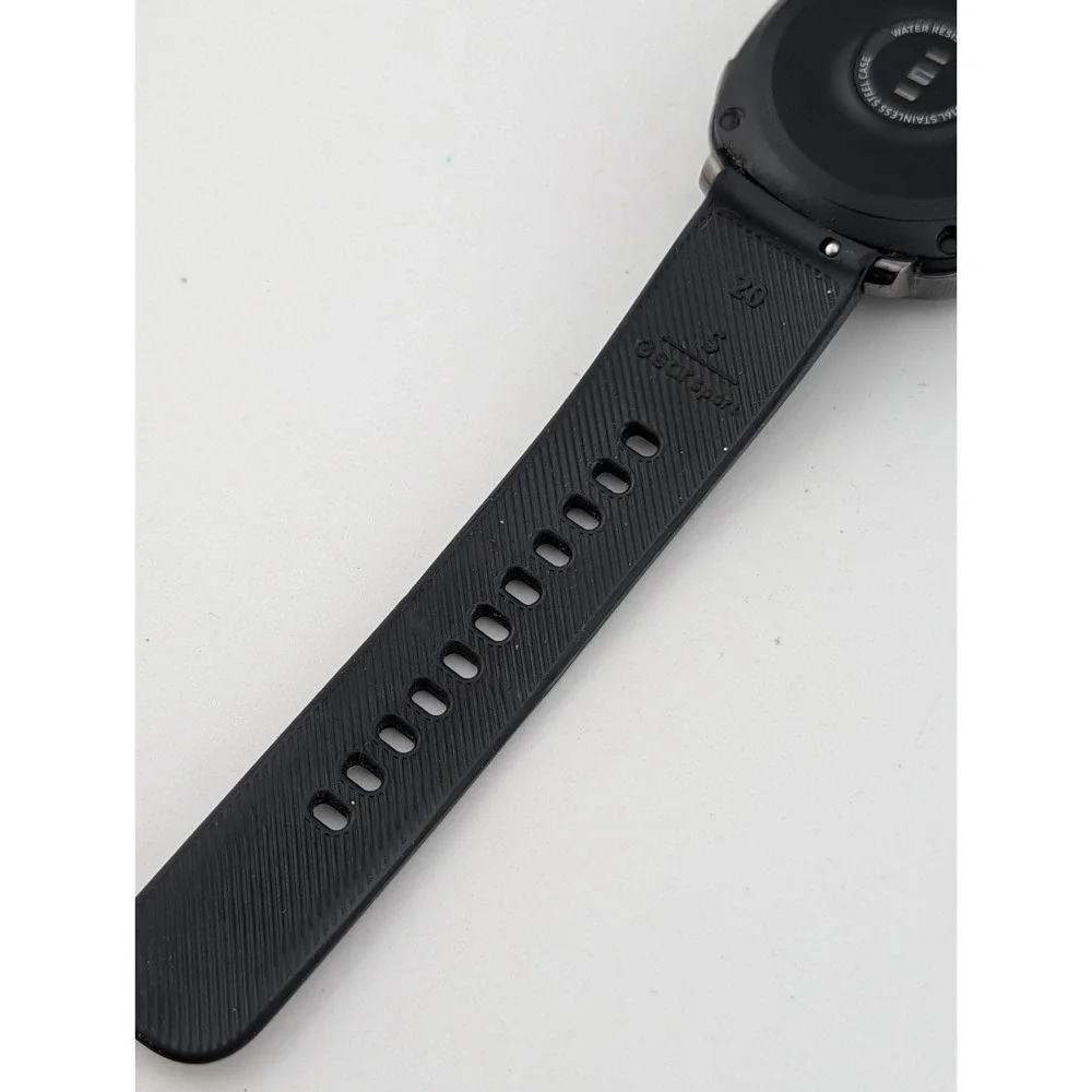 Samsung‎ Smart Watch Gear Sport HR GPS - Black Silicone Band, Working
