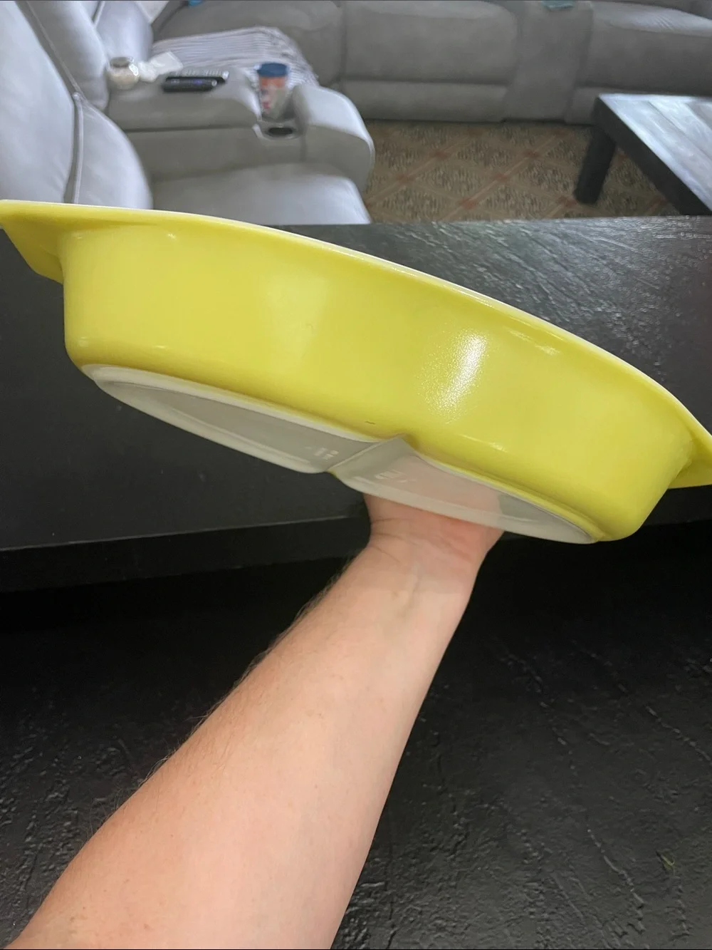 Pyrex bright yellow