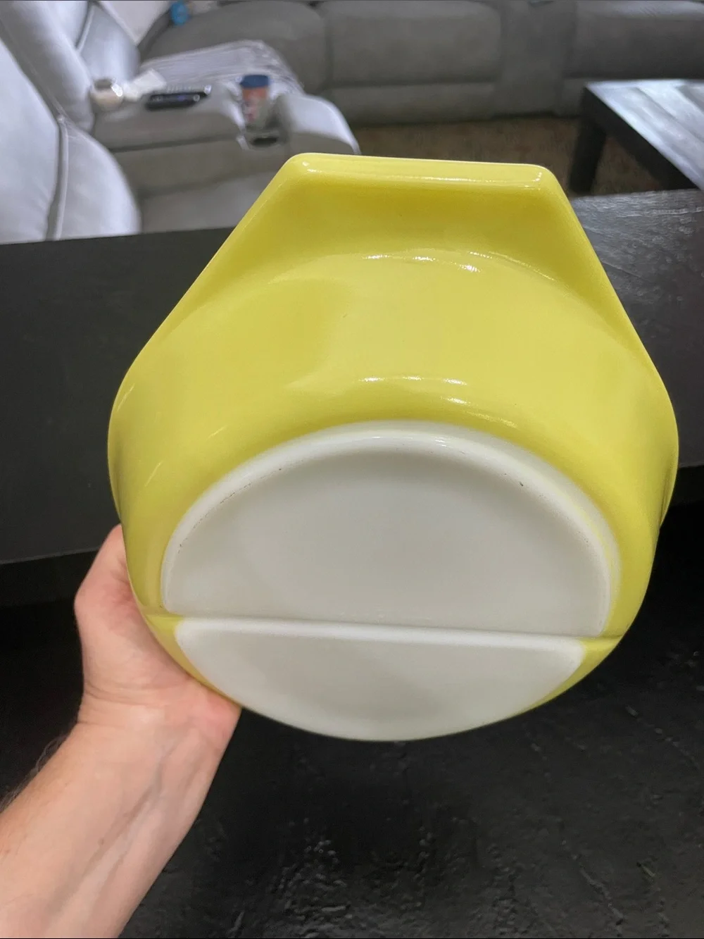 Pyrex bright yellow