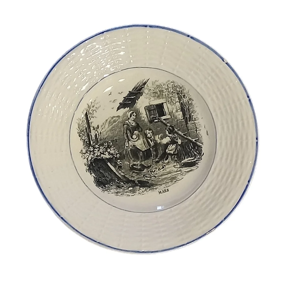 Digoin Sarreguemines set ceramic