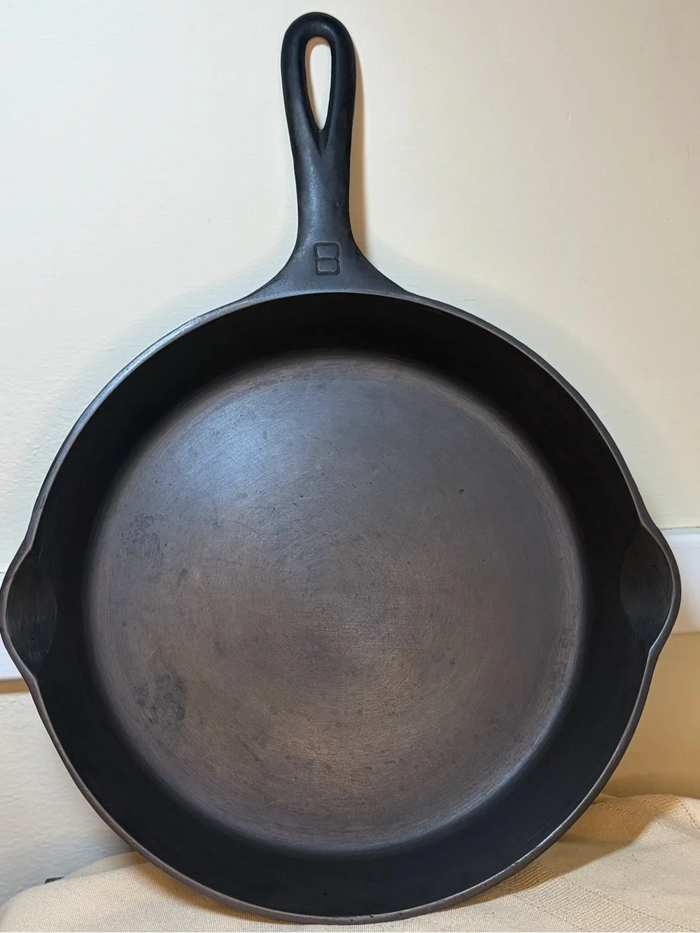 Griswold Erie PA Large Block Logo #8 Cast Iron Skillet 704 D Fully Restored