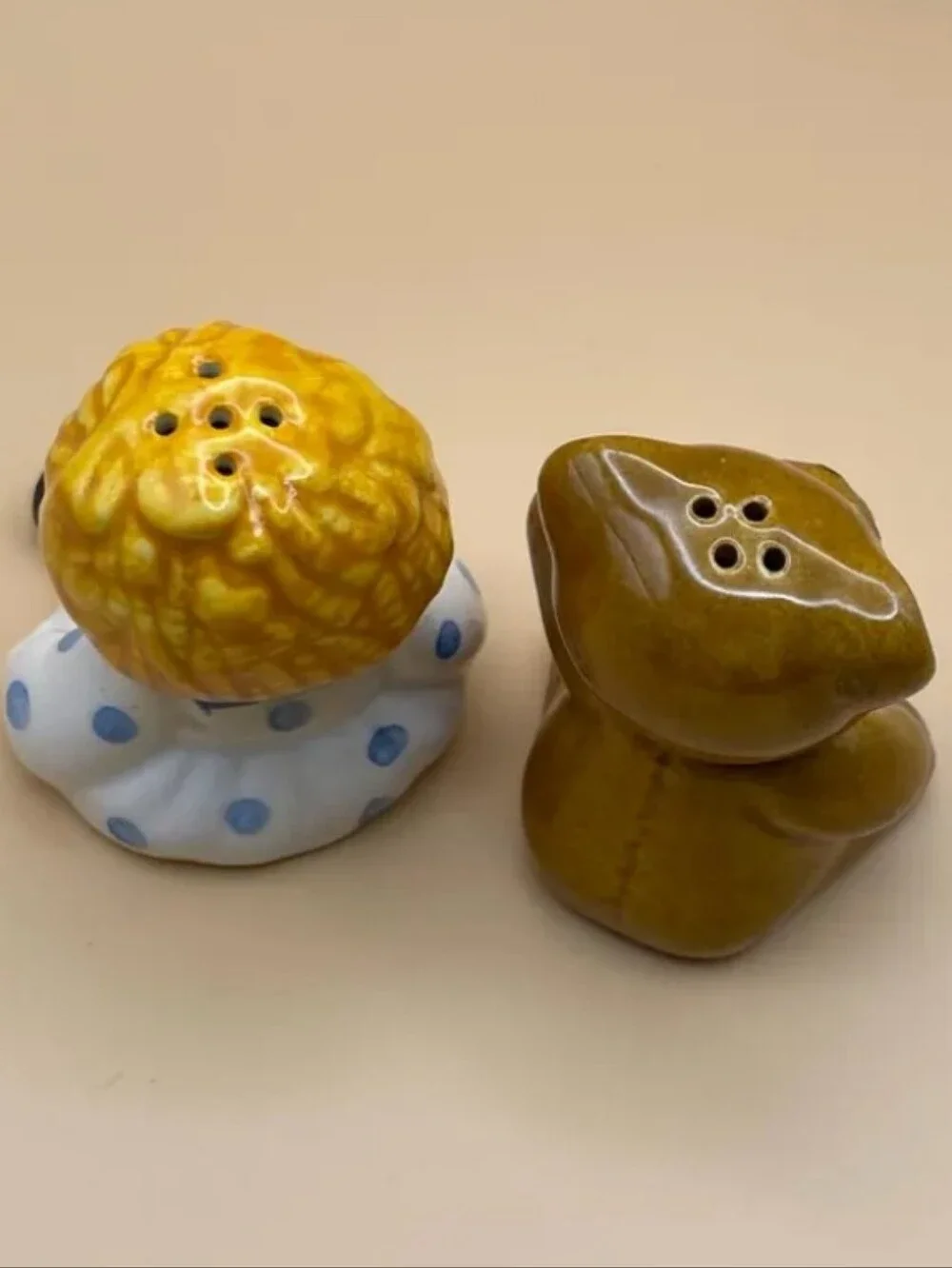 Vintage Raggedy Ann and Teddy Bear Avon Salt and Pepper Shakers