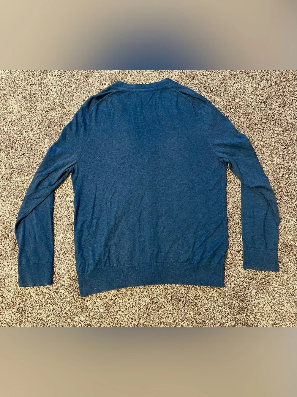 Banana Republic Men's Blue V-Neck Button-Front Cardigan