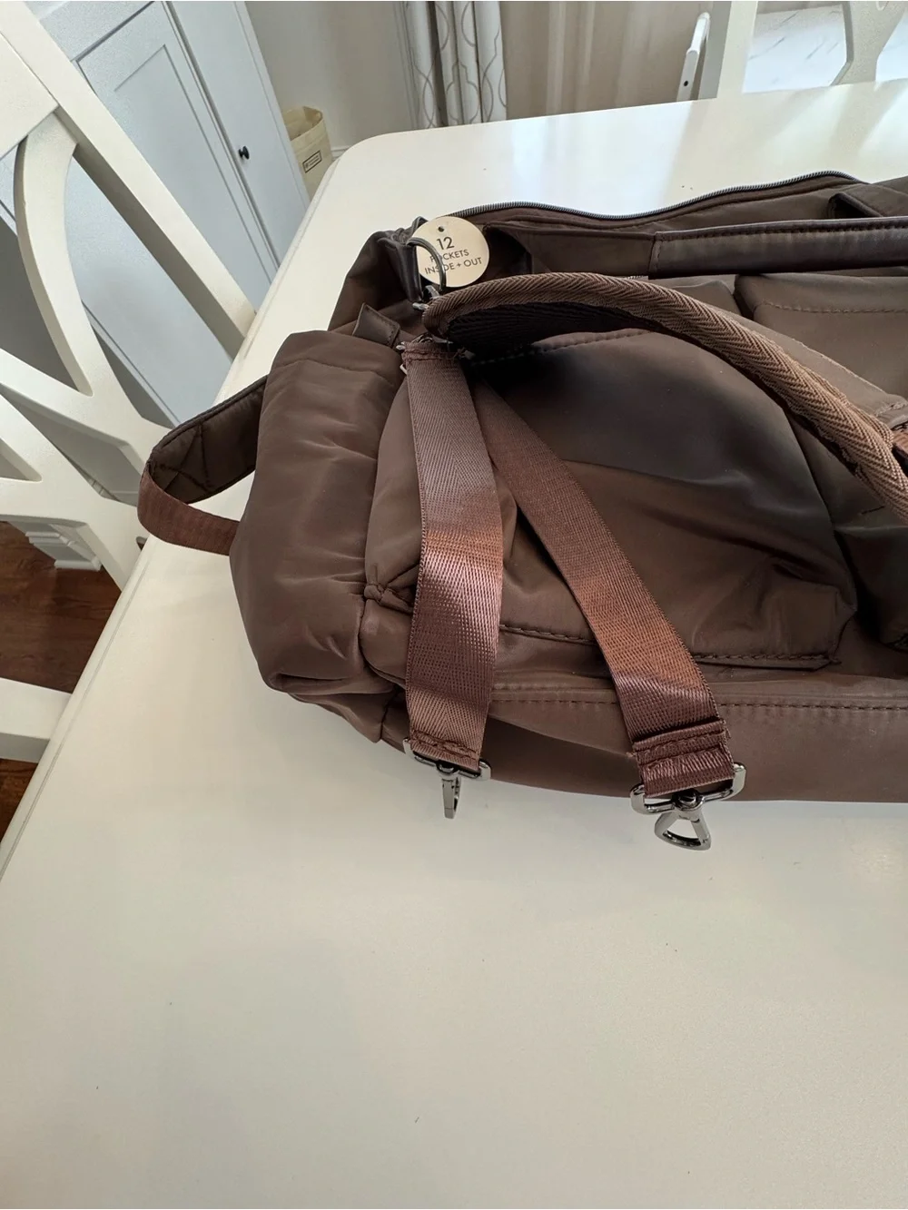 Rebecca Minkoff Brown Convertible Diaper Bag • Backpack • Stroller Bag | Design