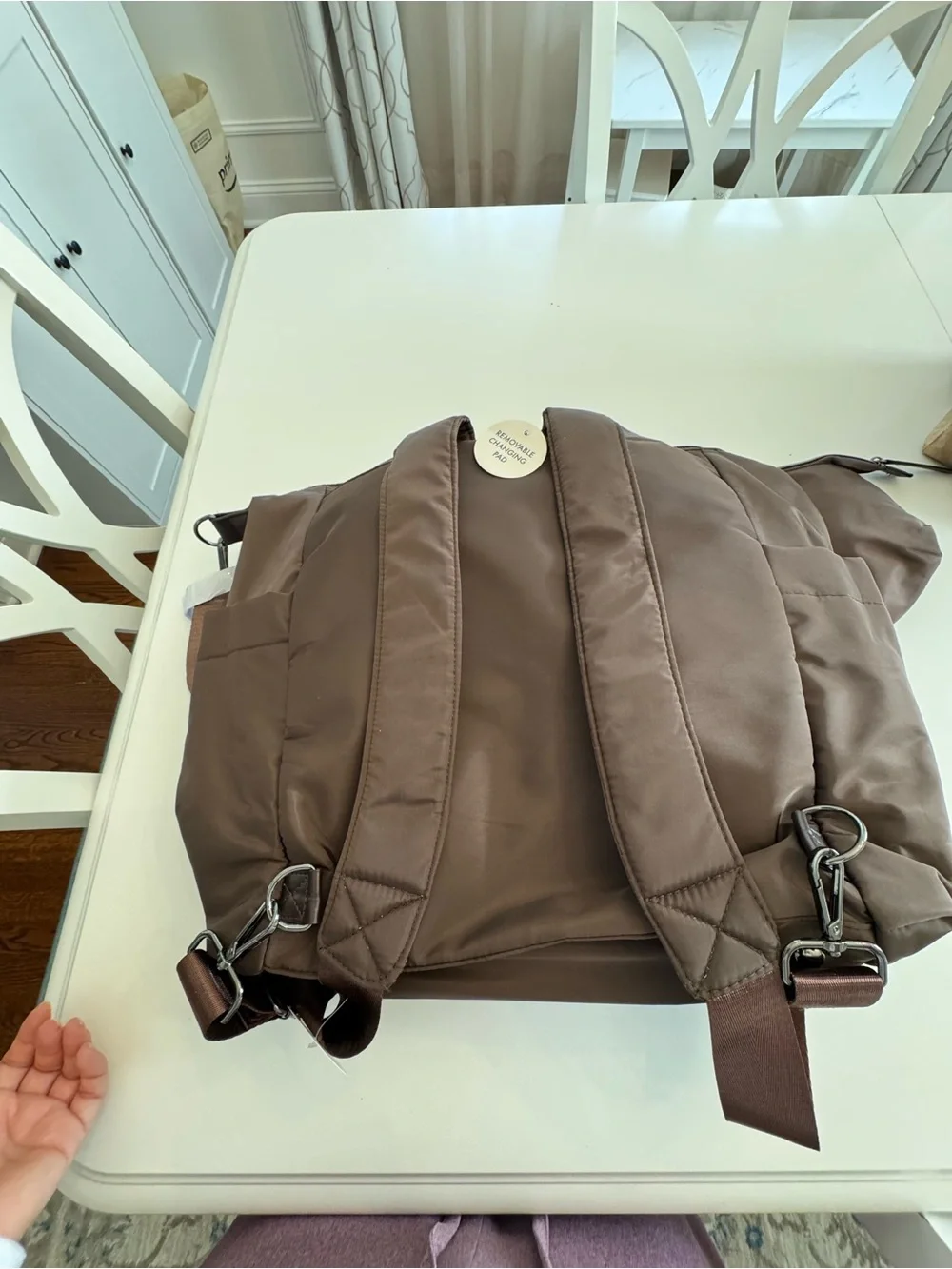 Rebecca Minkoff Brown Convertible Diaper Bag • Backpack • Stroller Bag | Design