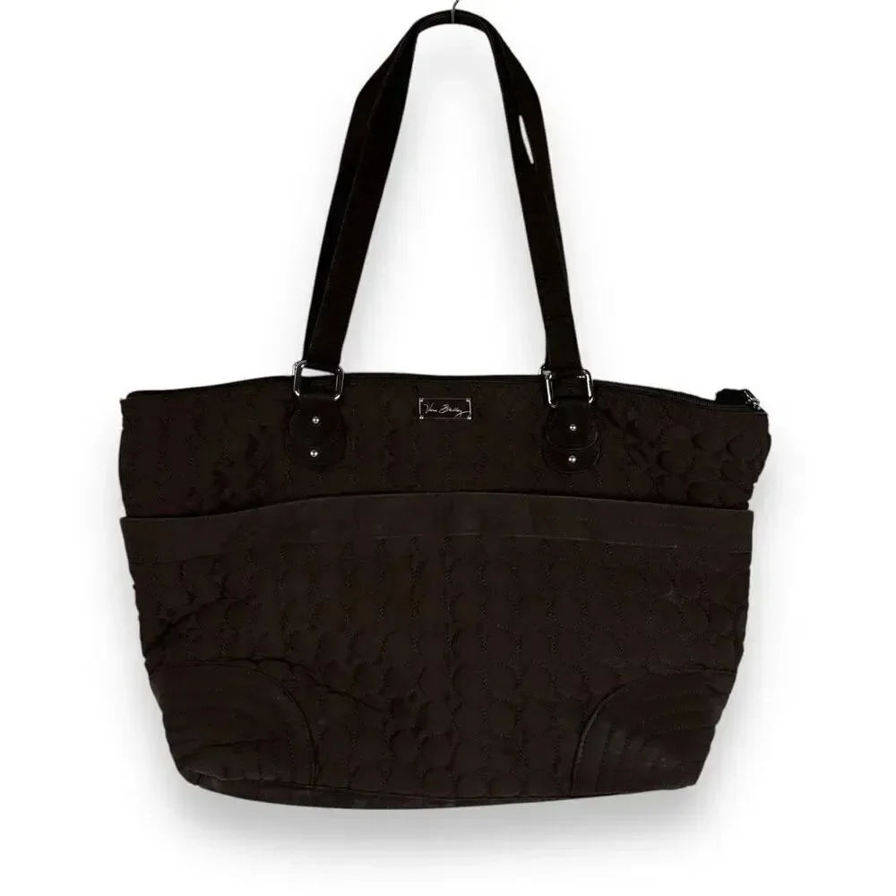 Vera Bradley Brown Quilted Baby Bag with Changing Pad