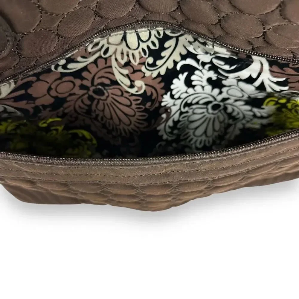 Vera Bradley Brown Quilted Baby Bag with Changing Pad