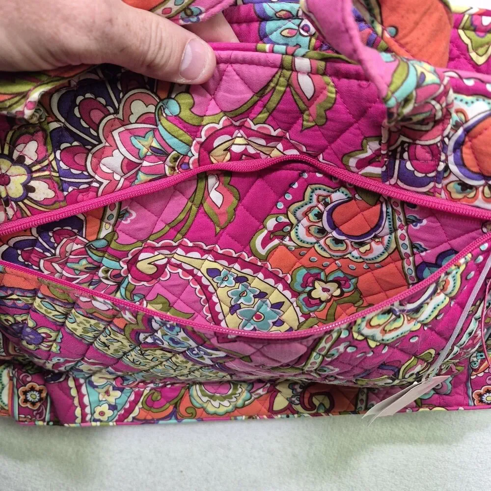 VERA BRADLEY Make A Change Baby Diaper Bag PINK SWIRLS NWT