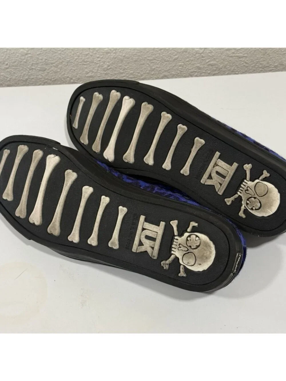T.U.K Low Creepers Shoes Size 8 Black Suede Punk Goth Emo Platforms Mens