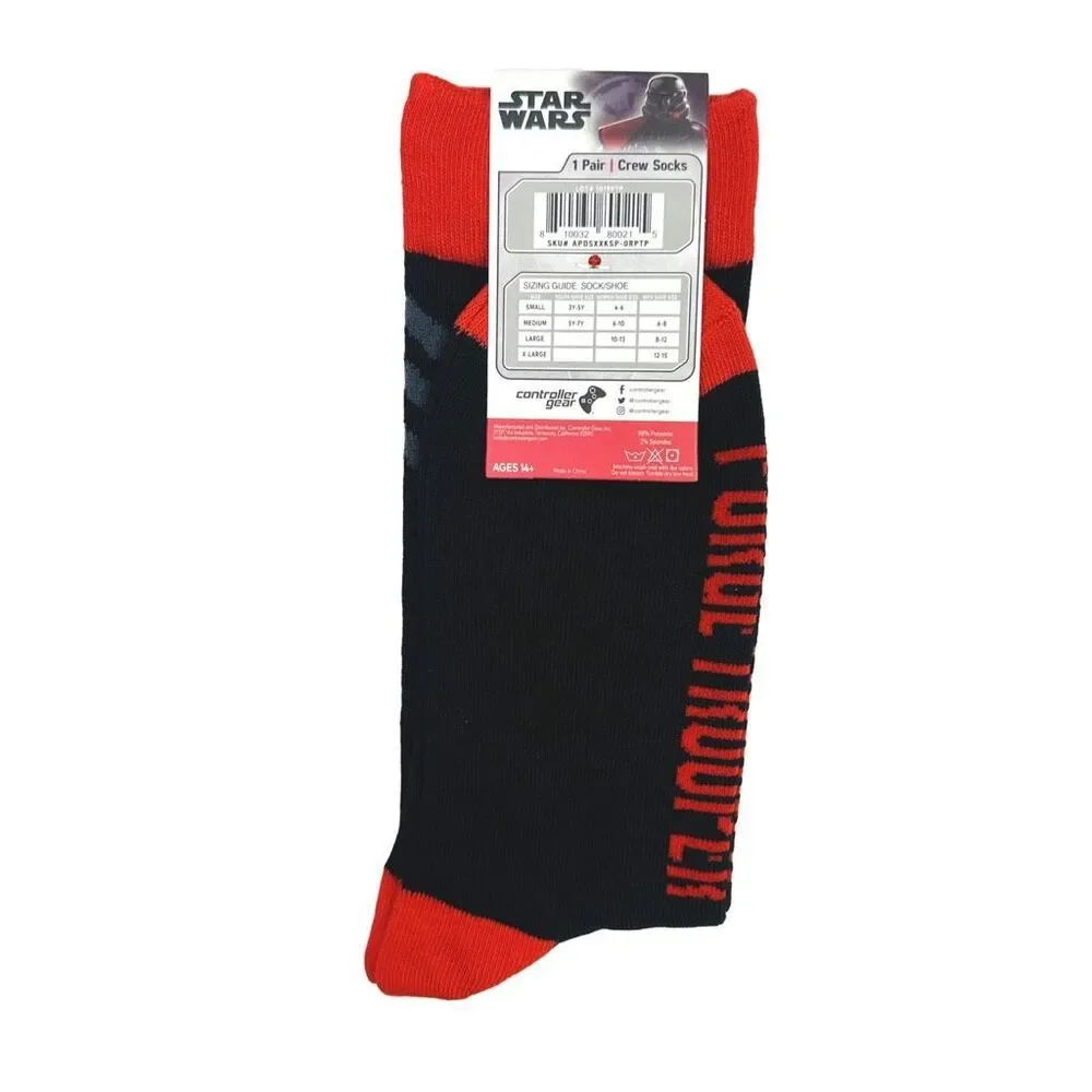 Disney x Star Wars Jedi Fallen Order Crew Socks - One Size - 4 Pairs