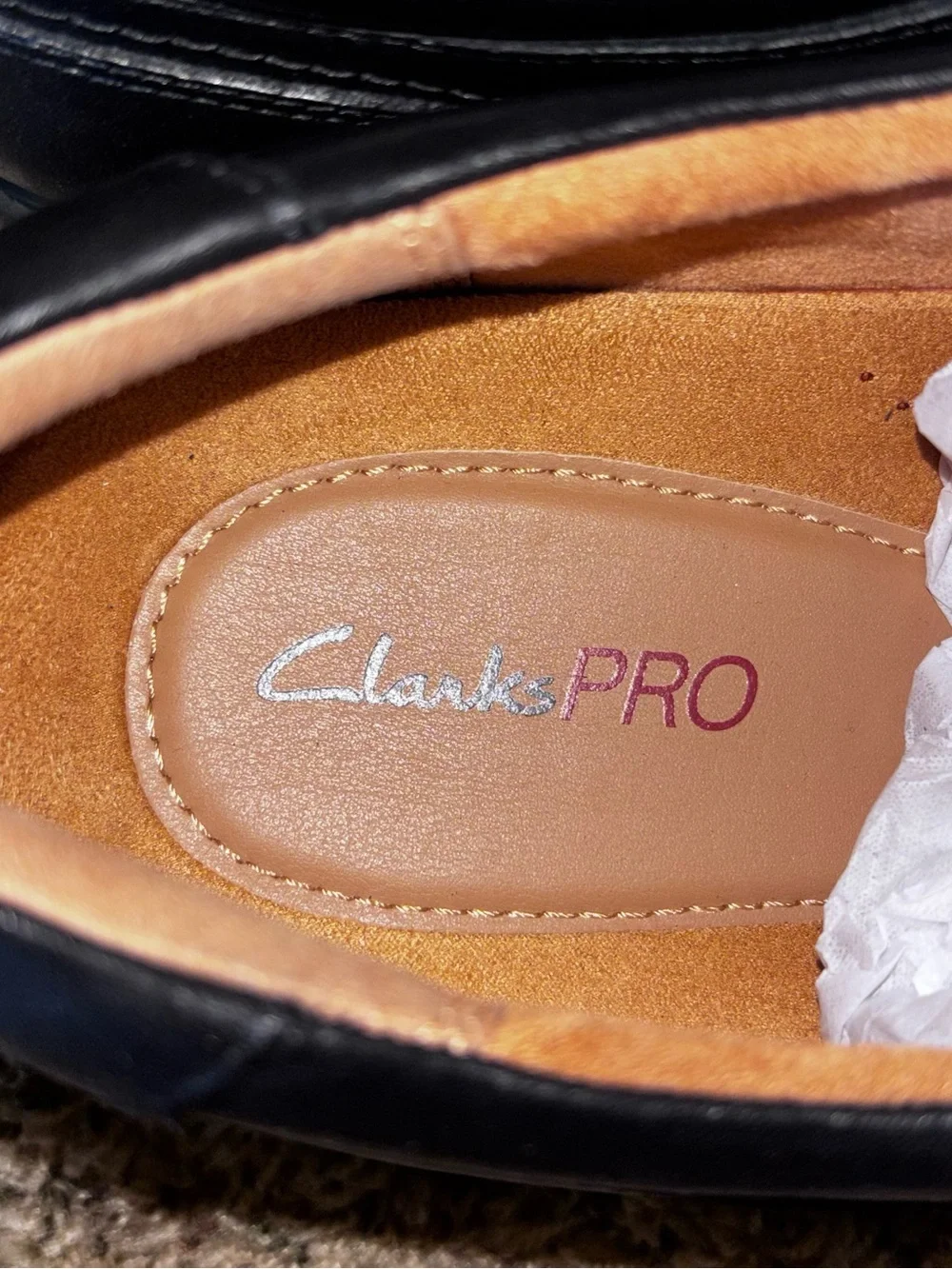 Clarks classic black