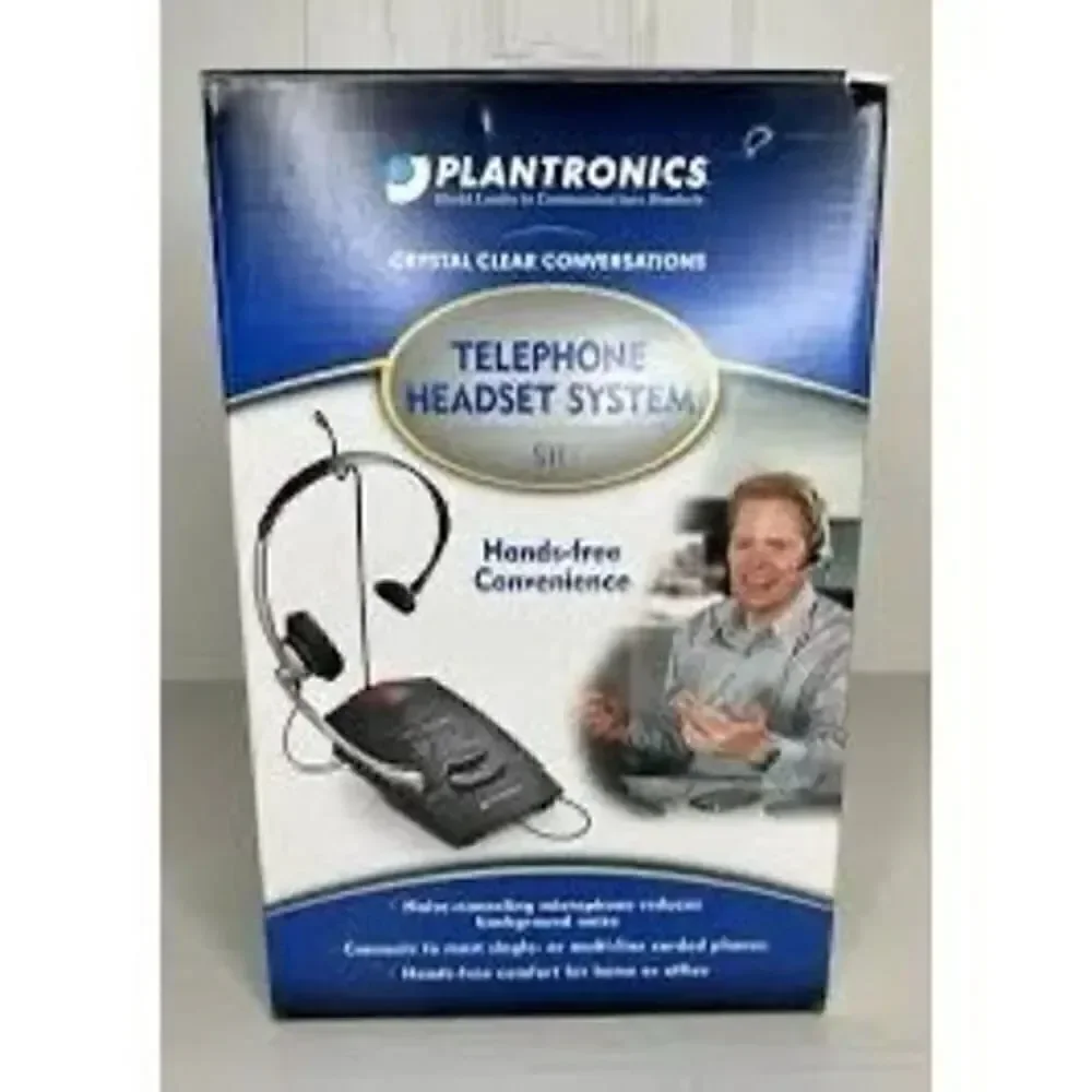 Plantronics S11 Telephone Over The Head Headset System Black New In Box 65148 11