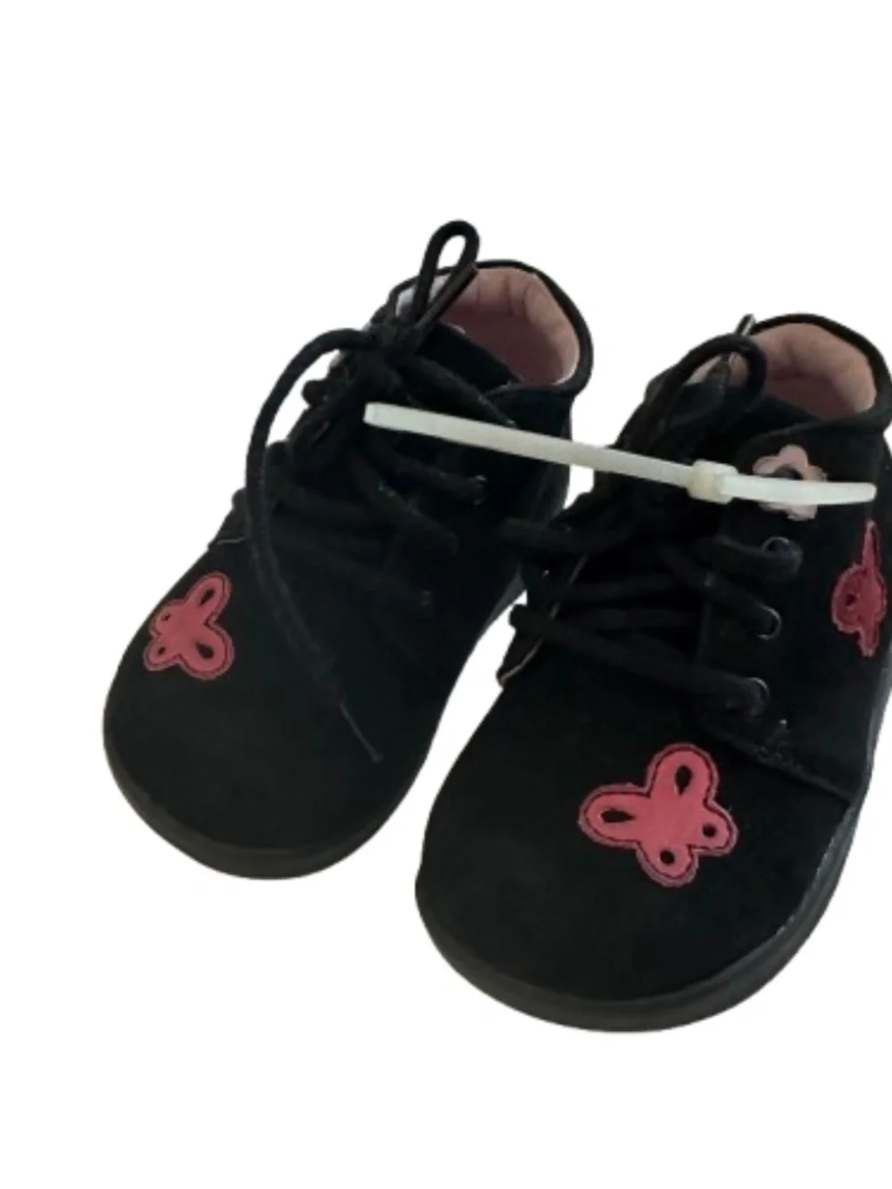 NWT Perfection Toddler/Baby Girl 5.5W Suede Genuine Leather Lace Up Boots Shoes