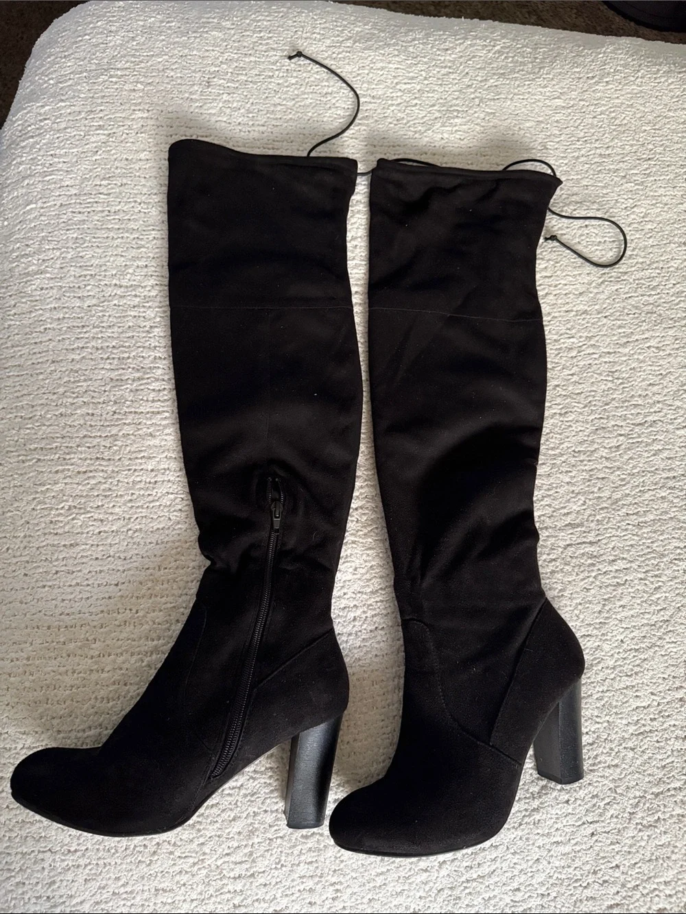 Black Knee High Boots