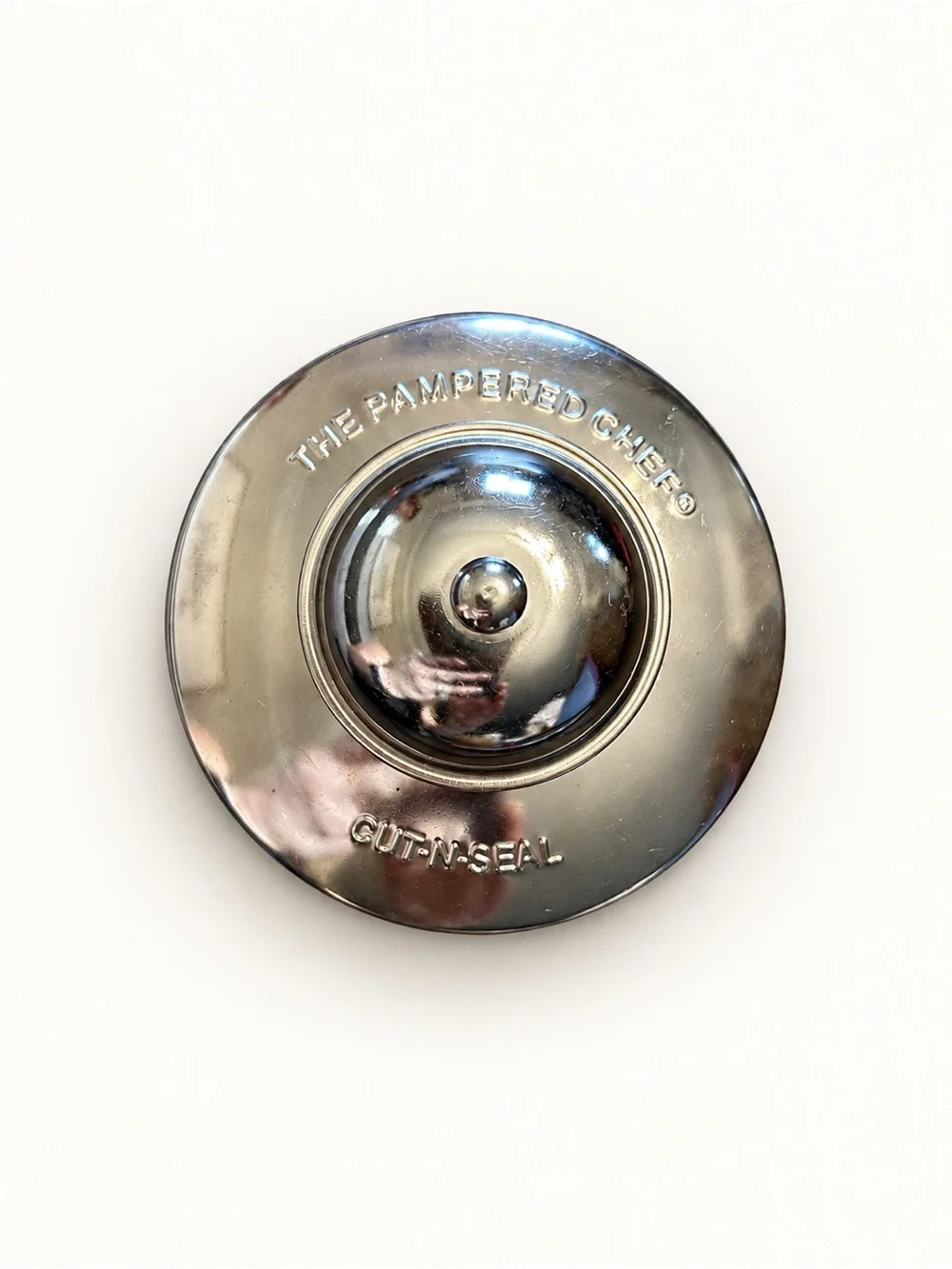 The Pampered Chef Stainless Steel Cut-N-Seal Crustless Sandwich Pastry
