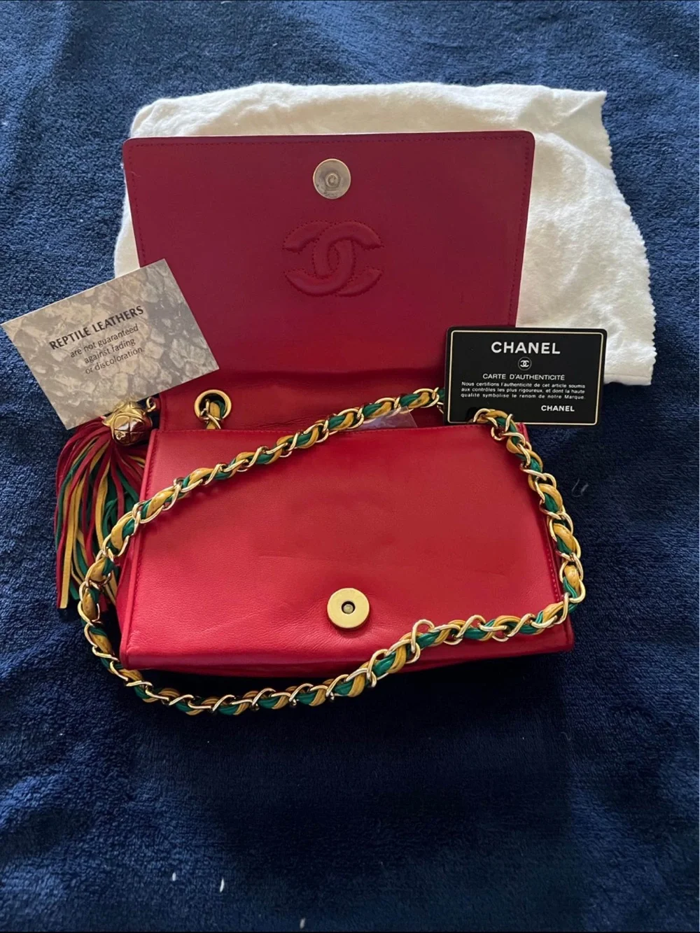 Vintage Chanel Harlequin Tassel Bag