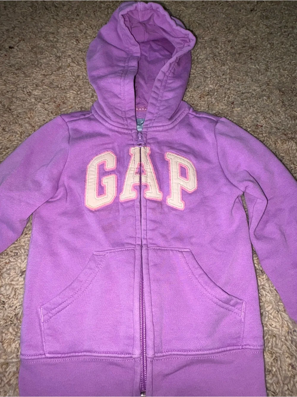 GAP lavender zip