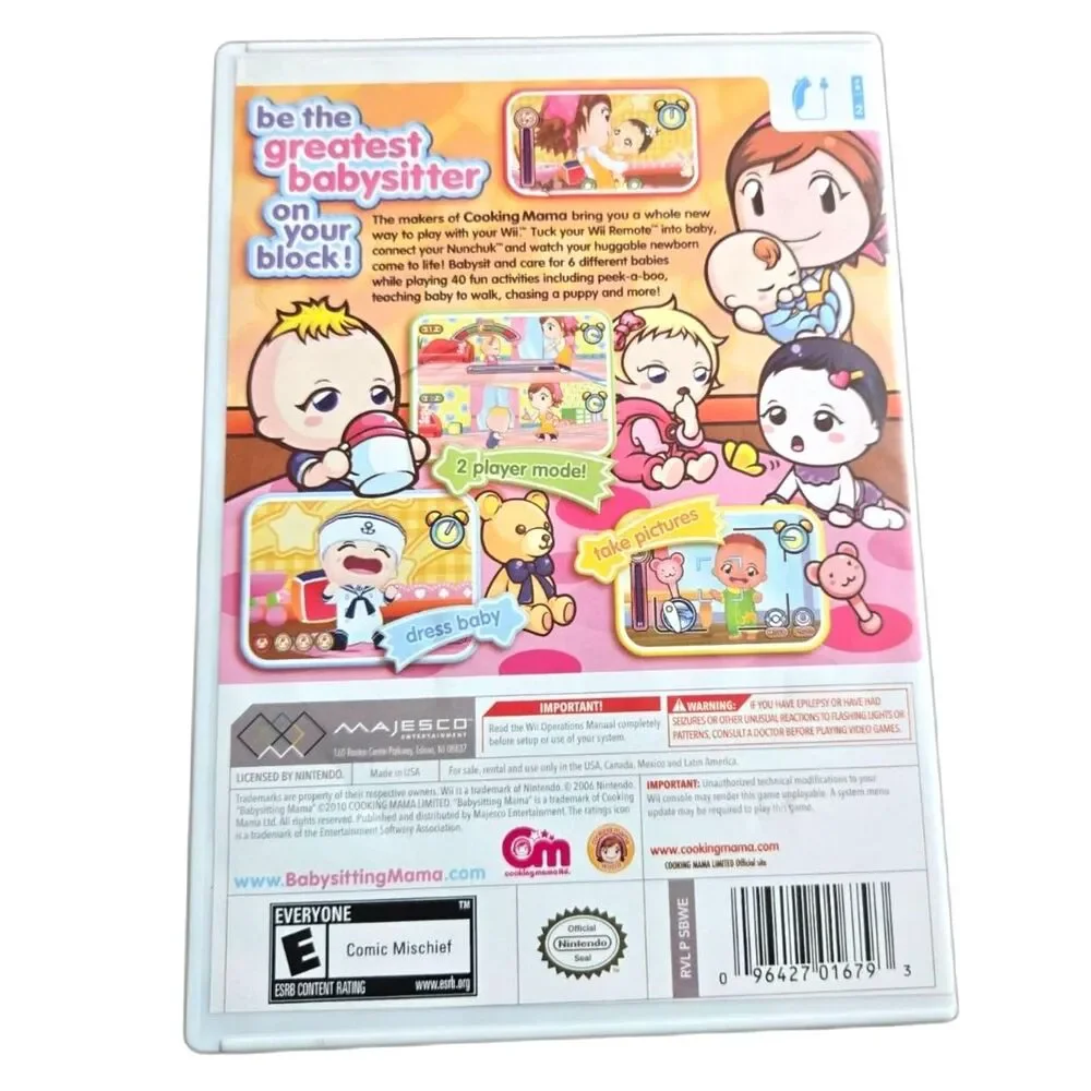 Babysitting Mama Nintendo Wii (CIB)