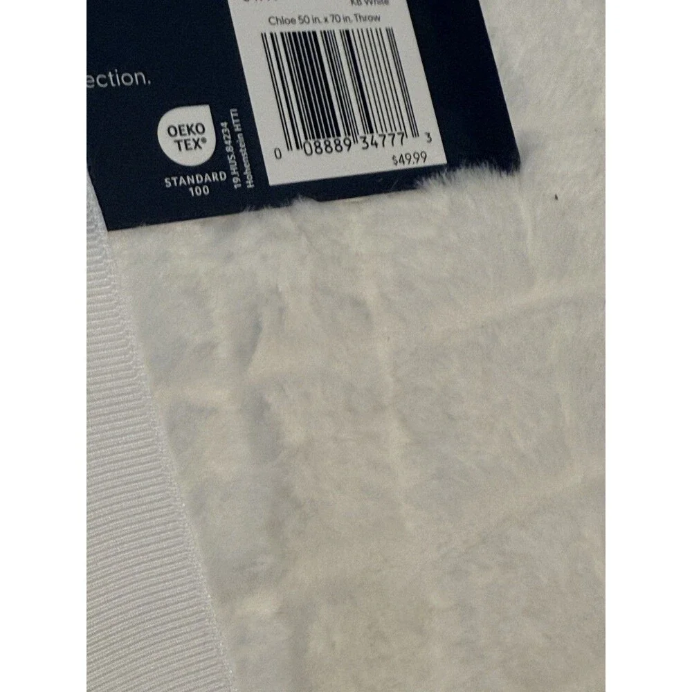 NEW Koolaburra By Ugg Chloe Faux Fur Throw Blanket 50”x 70” White (Various )