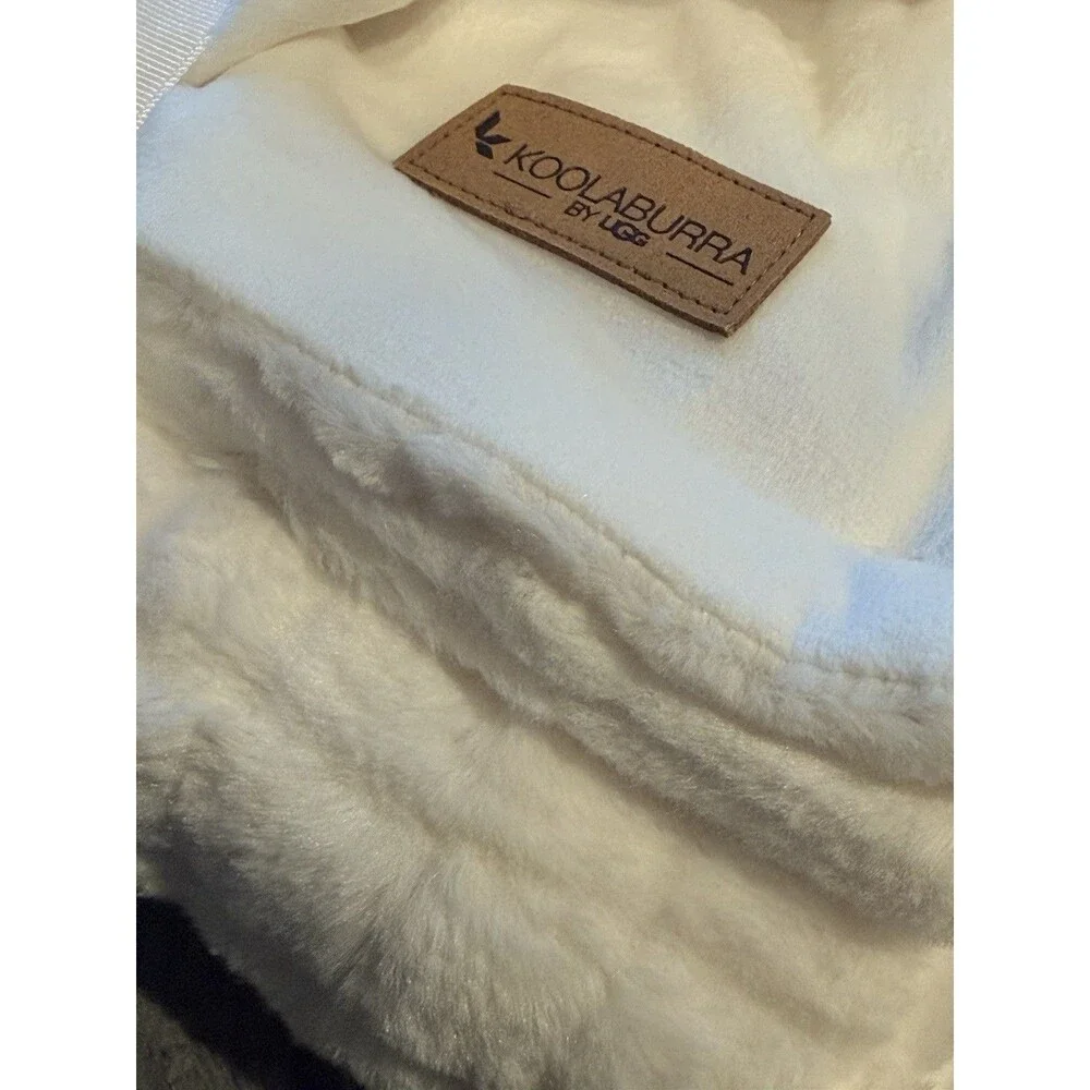 NEW Koolaburra By Ugg Chloe Faux Fur Throw Blanket 50”x 70” White (Various )