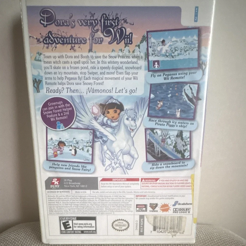 2K Play Dora the Explorer: Dora Saves the Snow Princess Nintendo Wii E