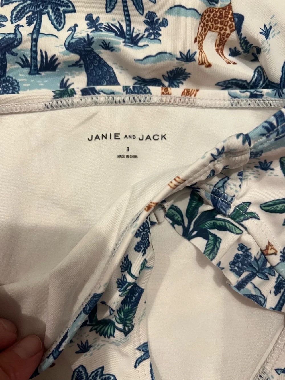 Janie and Jack suit bathing