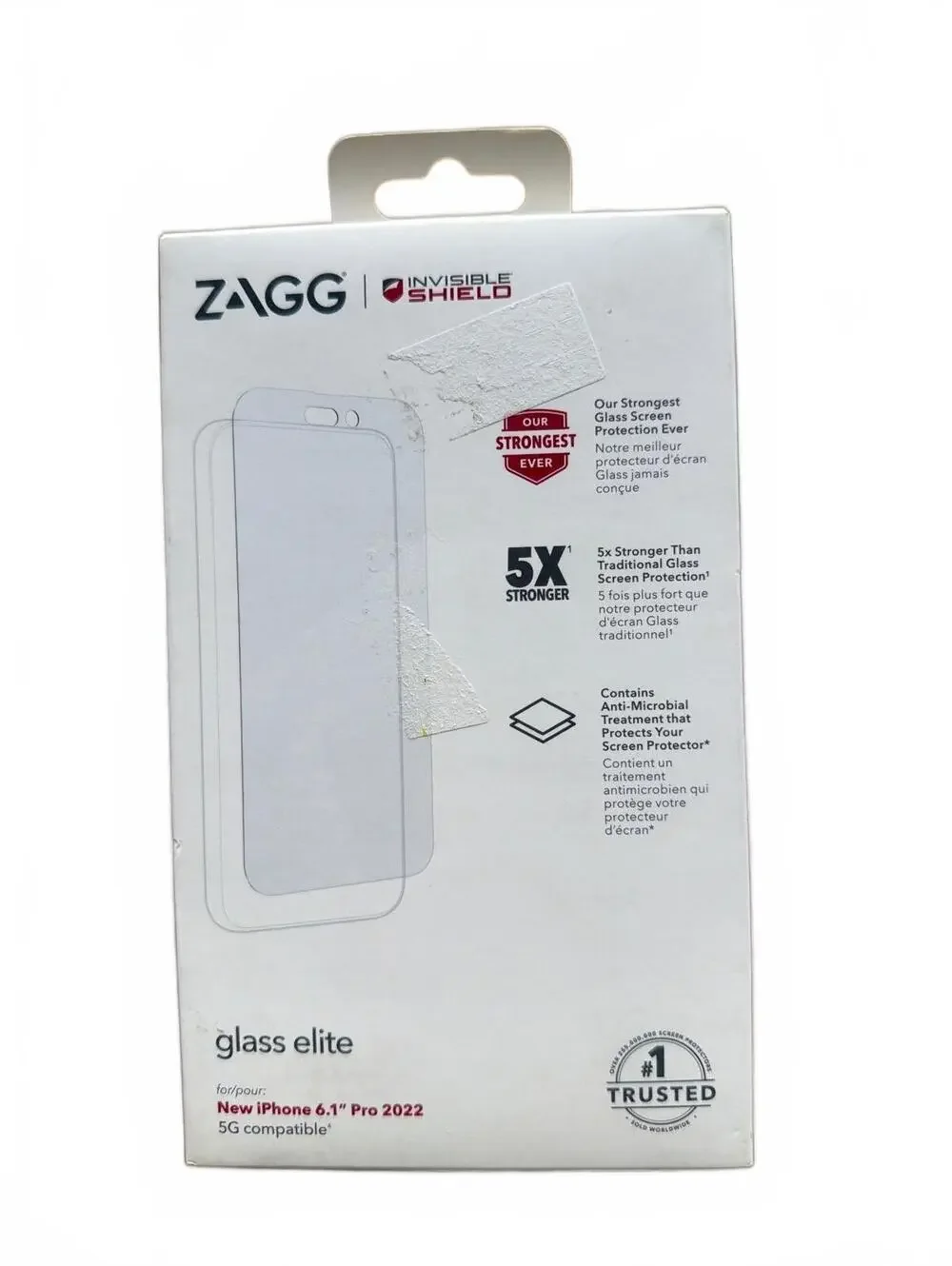 ZAGG InvisibleShield Glass Elite Screen Protector for iPhone 14 Pro 6.1