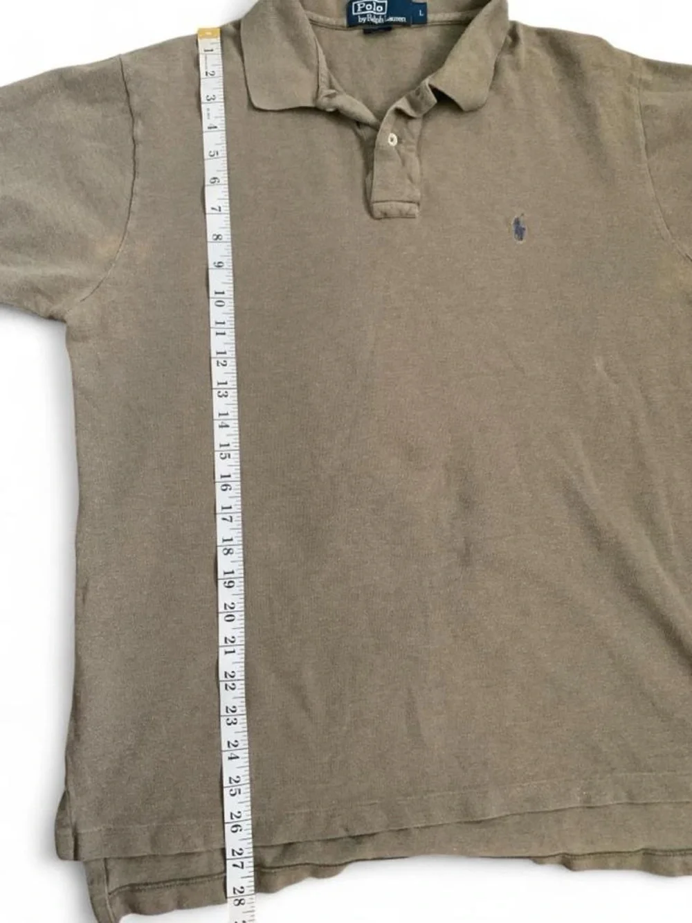 Vintage 90s Y2K Polo Ralph Lauren Bolivia Polo Shirt Mens L Olive Khaki Green