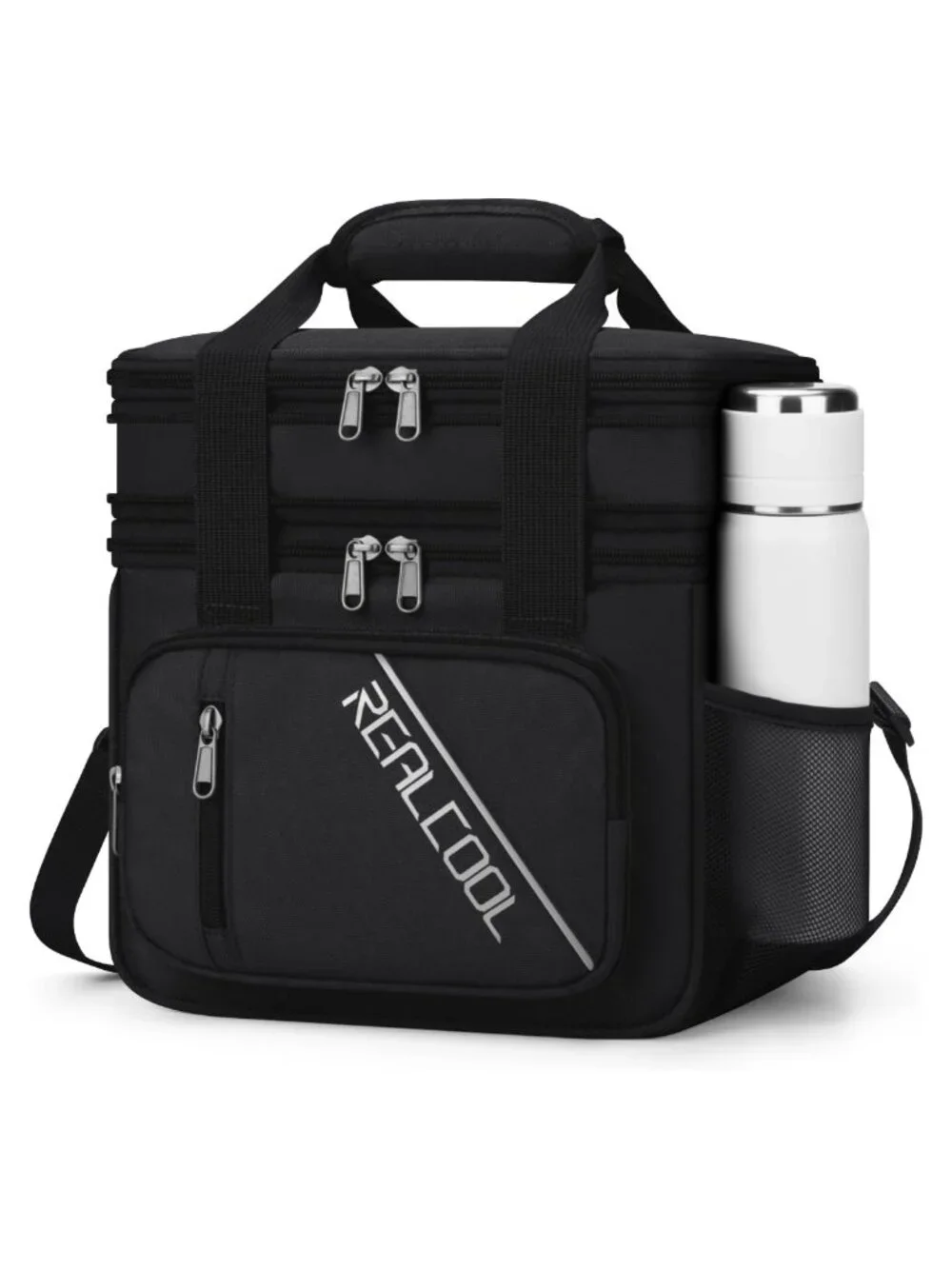 Insulated Double Deck Lunch Bag Leakproof 15L Cooler Box Work Travel