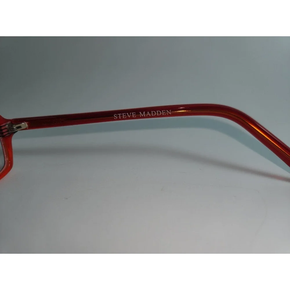Steve Madden DS250 Burgundy Rectangular Eyeglasses Frames 49-15-135 Handmade NEW