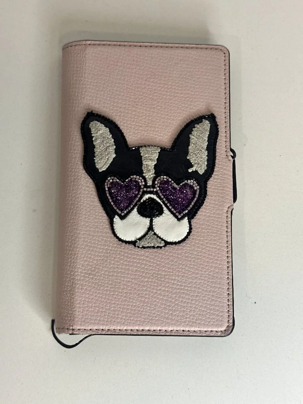 Rare Kate Spade Boston Terrier iPhone 11 Pro Wallet Case AS IS