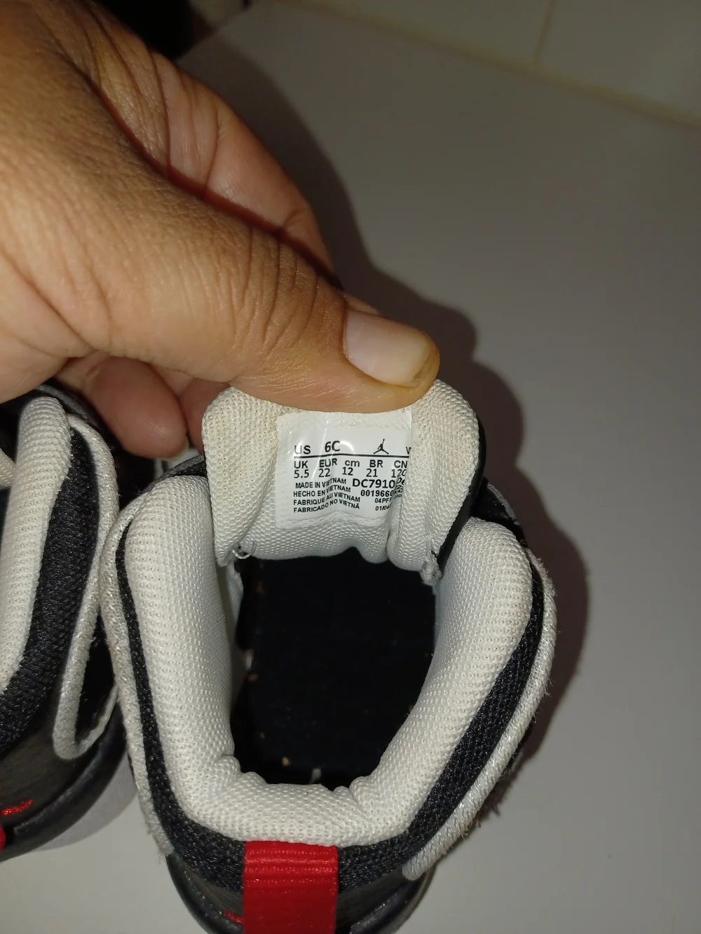 Jordan Kids' Black and Gray High-Top Sneakers