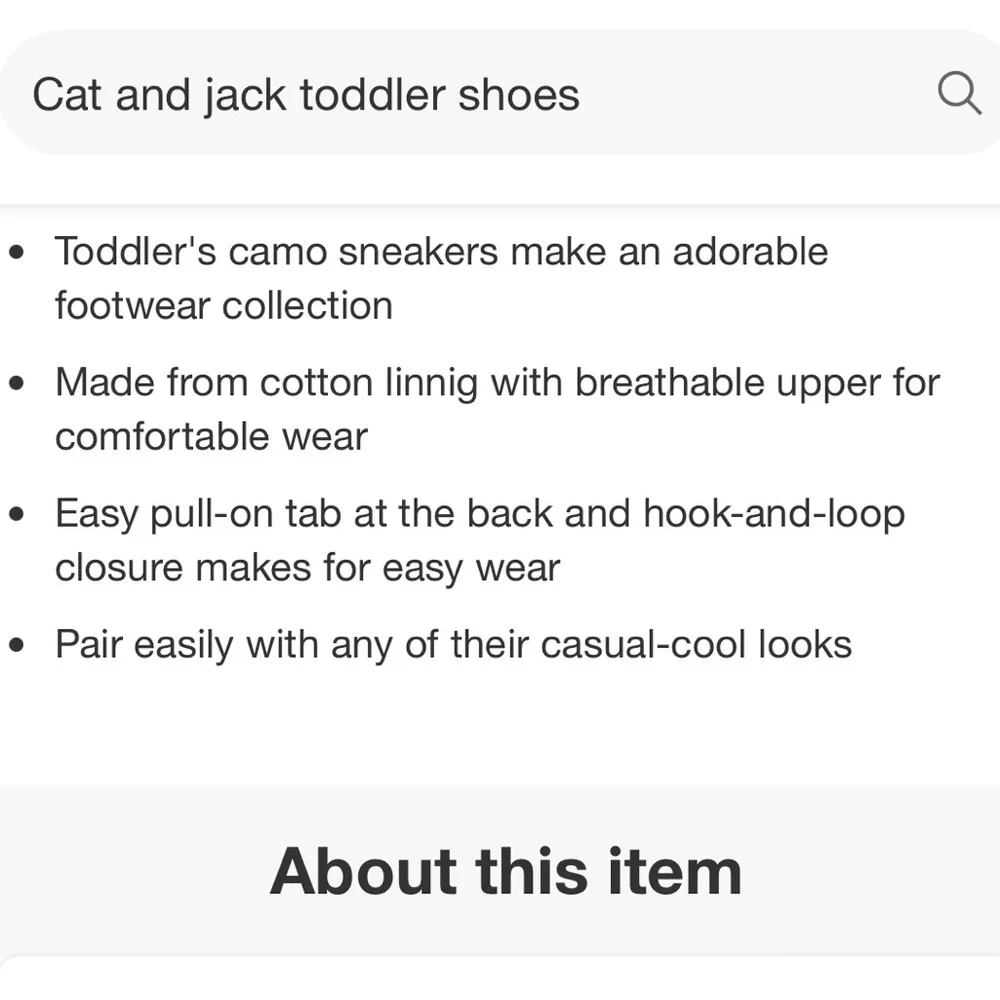 Cat & Jack jack size