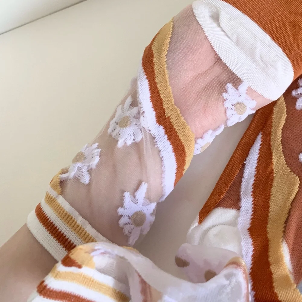 N/A sheer toe flowers