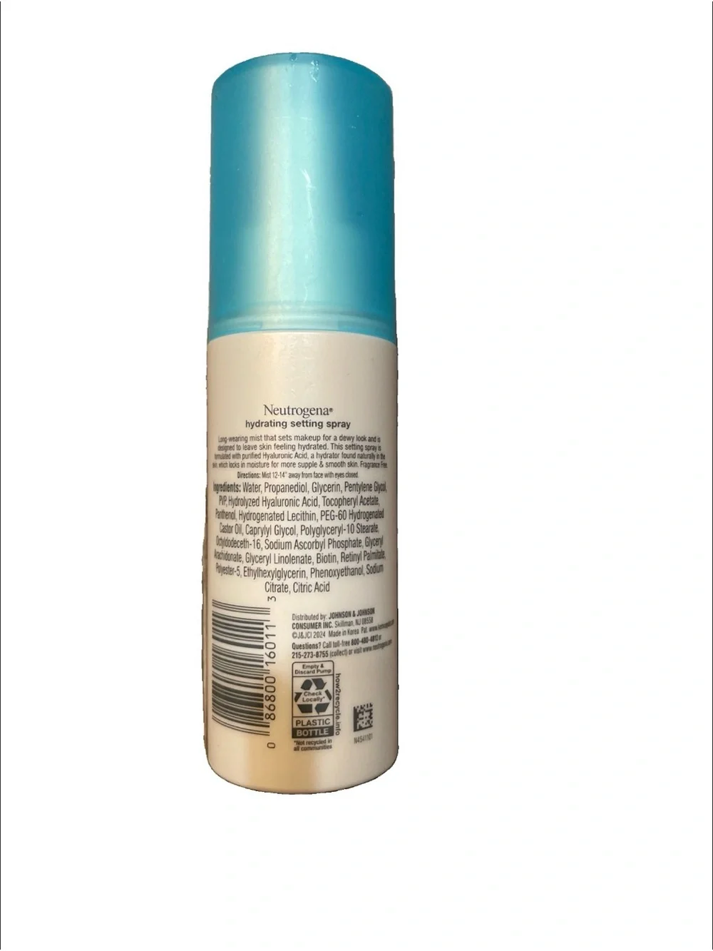 Neutrogena Hydrating Setting Spray - Light Blue Cap