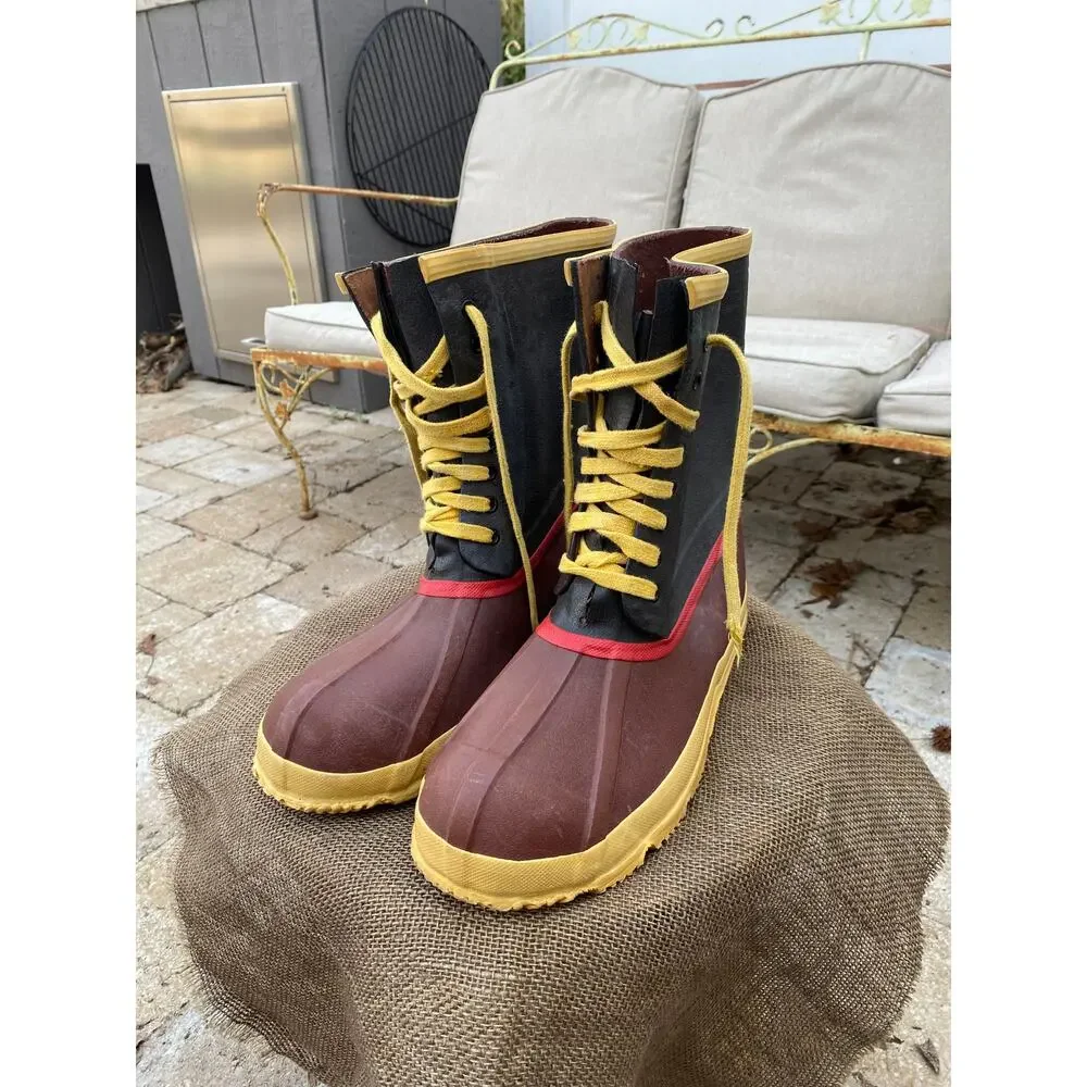 Vintage Explorers‎ Steel Shank Rubber Muck Boots | 1980s - (Men's 10)