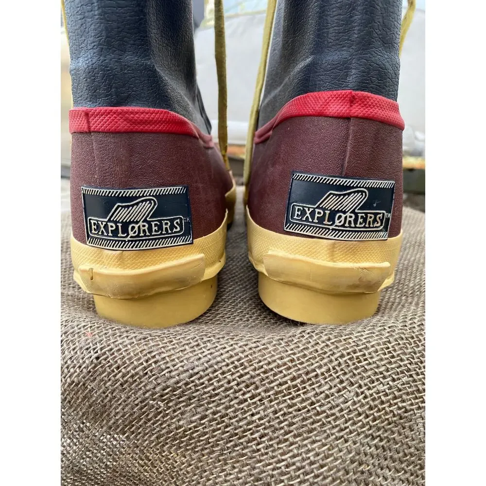 Vintage Explorers‎ Steel Shank Rubber Muck Boots | 1980s - (Men's 10)