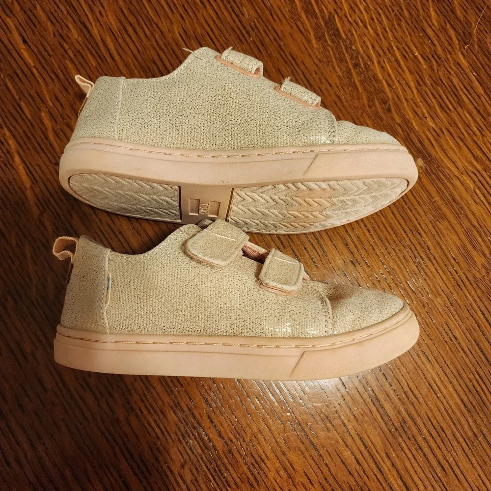 Toms Toddler Rose Metallic Size‎ 10 Cute Sassy Princess