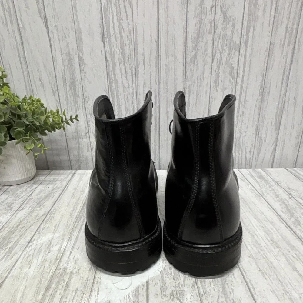 Alden Tanker Men’s Black Leather Lace-Up Ankle Work Boots 12.5 B/D