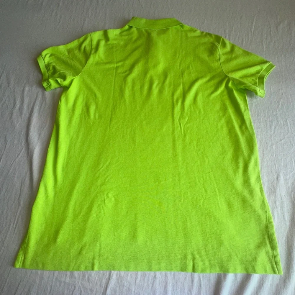 Polo Ralph Lauren Custom Fit Mesh Polo Shirt XL Neon/Safety Green‎ Orange Pony