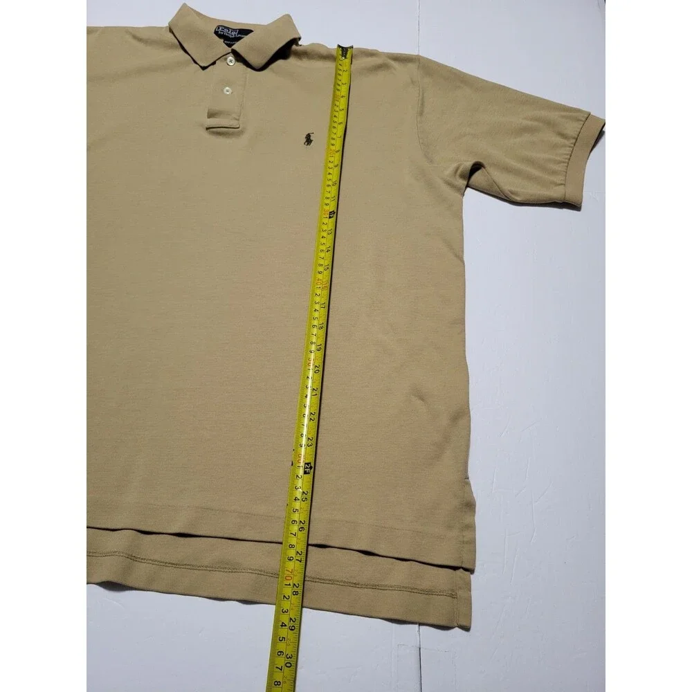 (#L6) Polo By Ralph Lauren Short Sleeve Size Men's Large Brown