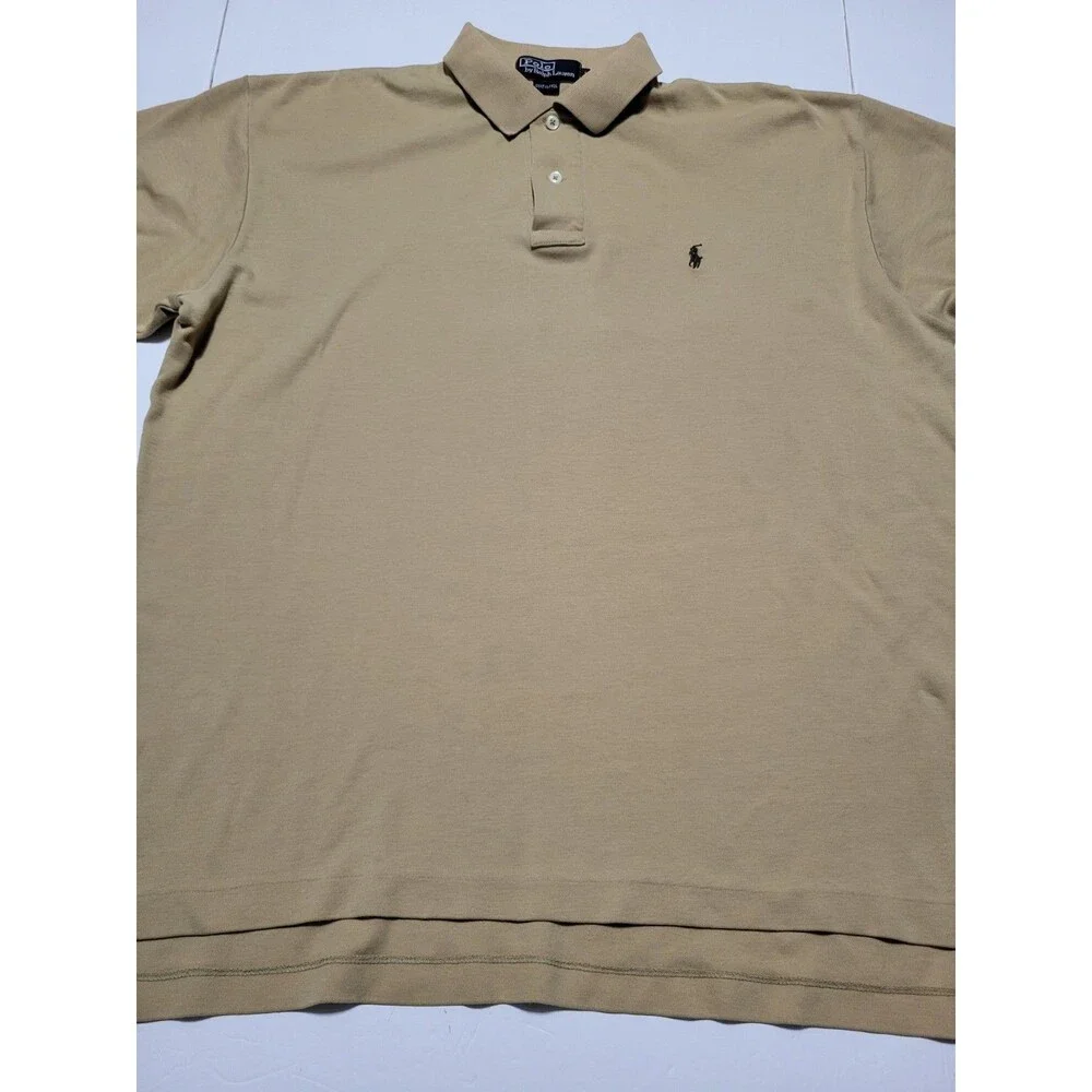 (#L6) Polo By Ralph Lauren Short Sleeve Size Men's Large Brown